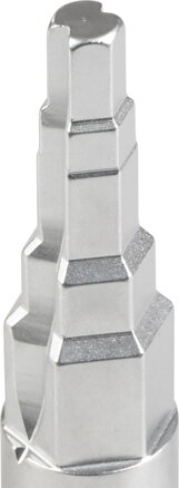 Kľúč stupňovitý na radiátorové skrutky 10-12-13-16-20 mm, uchytenie na 1/2" račňu