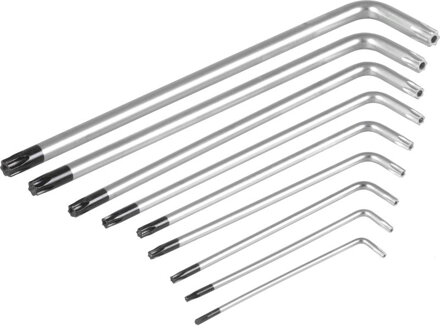 Sada kľúčov Strend Pro HK0259, 9 dielna, T10-T50, Torx, zástrčná