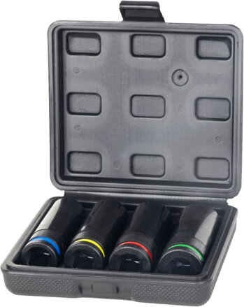 Sada hlavíc Strend Pro Premium, 4 dielna, CrV, 17-19-21-22 mm, profesionál