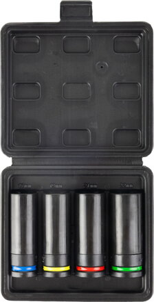 Sada hlavíc Strend Pro Premium, 4 dielna, CrV, 17-19-21-22 mm, profesionál