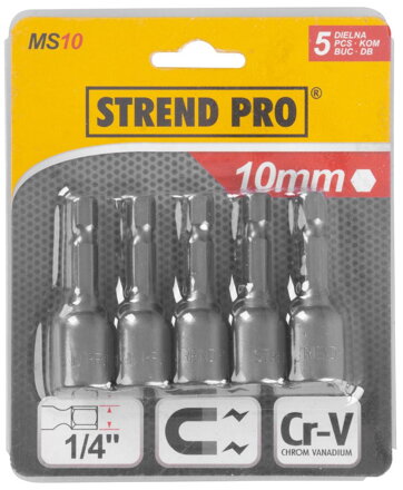 Hlavica Strend Pro MS84, 10 mm, 1/4", s magnetom