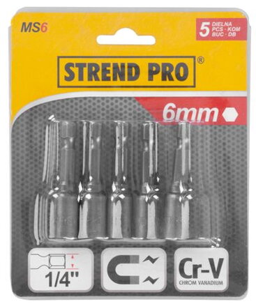 Hlavica Strend Pro MS84, 06 mm, 1/4", s magnetom