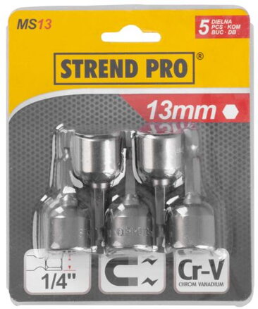 Hlavica Strend Pro MS84, 13 mm, 1/4", s magnetom