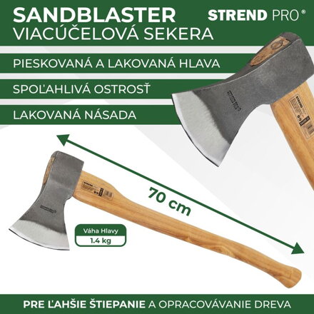 Sekera Sandblaster A613B 1400 g, s násadou 700mm