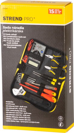 Sada naradia CMT-05.0215 • 15 dielna, elektr+Multimeter