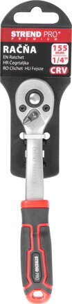 Račňa Strend Pro Premium ComfortGrip DL300, 1/4", s páčkou, 155 mm, 60z Račňa Strend Pro Premium ComfortGrip DL300, 1/4", s páčkou, 155 mm, 60z