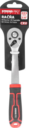 Račňa Strend Pro Premium ComfortGrip DL300, 3/8", s páčkou, 205 mm, 60z Račňa Strend Pro Premium ComfortGrip DL300, 3/8", s páčkou, 205 mm, 60z