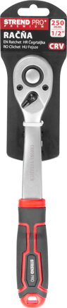 Račňa Strend Pro Premium ComfortGrip DL300, 1/2", s páčkou, 250 mm, 60z Račňa Strend Pro Premium ComfortGrip DL300, 1/2", s páčkou, 250 mm, 60z