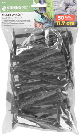 Kolík Strend Pro Garden, multifunkčný kotviaci, 11,7 cm, 50 ks
