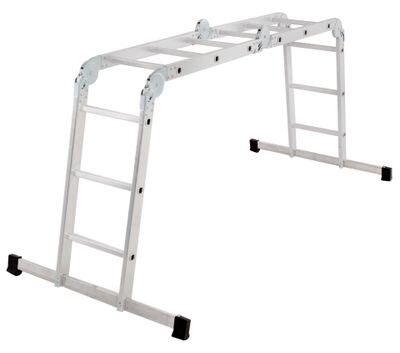 Rebrik Drabest DU 4x3, Alu, s drevennou platformou, EN 131, max. 3.46 m