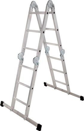 Rebrik Drabest DU 4x3, Alu, s drevennou platformou, EN 131, max. 3.46 m