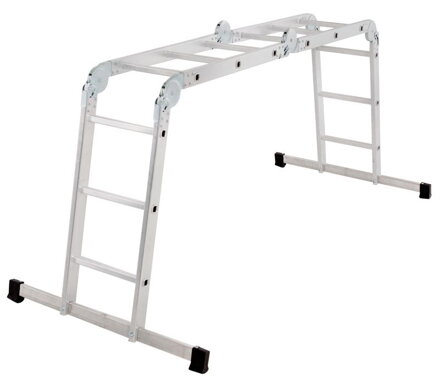 Rebrik Drabest DU 4x3, Alu, s drevennou platformou, EN 131, max. 3.46 m