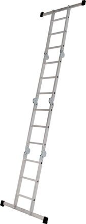 Rebrik Drabest DU 4x3, Alu, s drevennou platformou, EN 131, max. 3.46 m