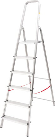 Schodky Strend Pro D6, 6 stupienkové, max 125 kg, ALU