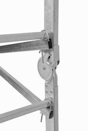 Lešenie s plošinou Strend Pro Scalar, hliníkové, 2x5, max. 150 kg