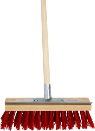 Metla Geco U300.3, 300mm, cestárska s násadou, s kovovou škrabkou