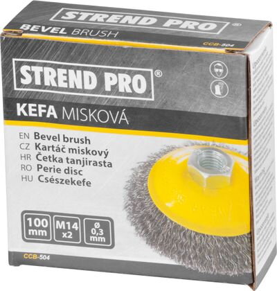 Kefa Strend Pro CCB-504, 100 mm, misková, M14x2, drot 0,3 mm