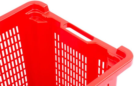 Prepravka ICS M401000 • 40 lit, 56x35x31 cm, perforované steny, červená