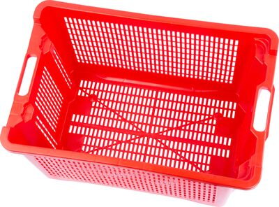 Prepravka ICS M402000 • 40 lit, 56x35x31 cm, perforovaná, červená