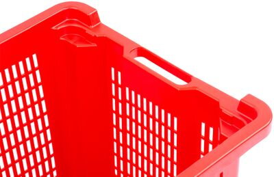 Prepravka ICS M402000 • 40 lit, 56x35x31 cm, perforovaná, červená