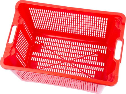 Prepravka ICS M402000 • 40 lit, 56x35x31 cm, perforovaná, červená