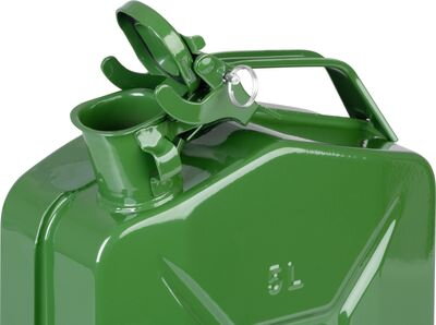 Kanister JerryCan LD5, 5 lit., kovový, na PHM, zelený Kanister JerryCan LD5, 5 lit., kovový, na PHM, zelený