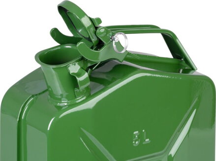 Kanister JerryCan LD5, 5 lit., kovový, na PHM, zelený Kanister JerryCan LD5, 5 lit., kovový, na PHM, zelený
