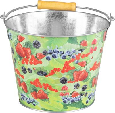 Vedro Strend Pro, 5 lit., kovové, potlač kvety/ovocie, rôzne druhy