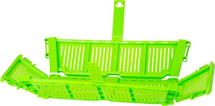 Prepravka Strend Pro, na ovocie a zeleninu, košík, rozkladacia, s rúčkou, zelená, 40x18x15 cm Prepravka Strend Pro, na ovocie a zeleninu, košík, rozkladacia, s rúčkou, zelená, 40x18x15 cm