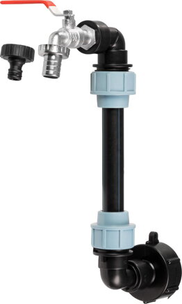 Sada Strend Pro Garden, ventil 3/4" + plastová redukcia 59 mm + výpust 3/4", na IBC nádrž