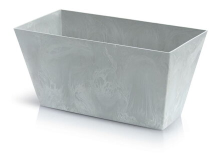 Kvetinac TUBUS Case Beton 600x324 mm, sivý
