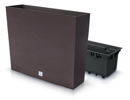 Kvetináč RATO Case 580x180x498 mm, hnedý, vložka