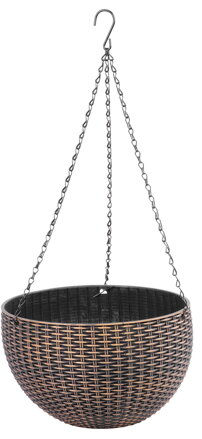 Kvetináč Strend Pro Modern, visiaci, závesný, zlatý, 26x16 cm, s retiazkou a vešiakom Kvetináč Strend Pro Modern, visiaci, závesný, zlatý, 26x16 cm, s retiazkou a vešiakom