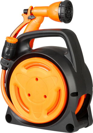 Navíjač Strend Pro Garden, so záhradnou hadicou, pištoľ, 10m, 5/16"