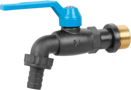 Ventil Strend Pro, záhradný, čierny, G3/4", nylon