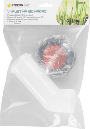 Výpust Strend Pro, predĺžovací, 145 mm, na IBC nádrž, PVC