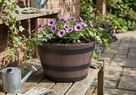 Kvetinac GDA Woodeff 832, teak, 39x28 cm, truhlík