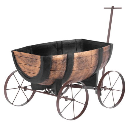 Kvetinac GDA Woodeff 817, whiskey barel wagon, 41,5x29x19cm