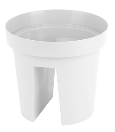 Kvetinac GDA Modern Railing 113, zabradlie, 25,5x28cm, biela