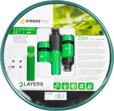Hadica Strend Pro Economic Set 1/2", L-20 M, adaptér, dýza, spojky