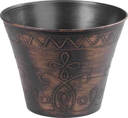 Kvetináč Strend Pro Flower, 24,5x19,3 cm, zlatý, metalický efekt Kvetináč Strend Pro Flower, 24,5x19,3 cm, zlatý, metalický efekt