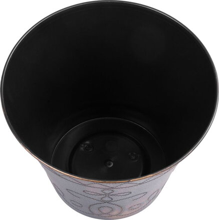 Kvetináč Strend Pro Flower, 24,5x19,3 cm, zlatý, metalický efekt Kvetináč Strend Pro Flower, 24,5x19,3 cm, zlatý, metalický efekt