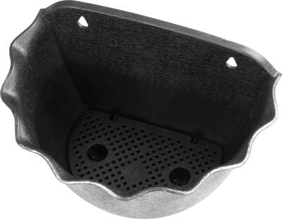 Kvetináč Strend Pro Wave, 26x18 cm, strieborný, metalický efekt, závesný Kvetináč Strend Pro Wave, 26x18 cm, strieborný, metalický efekt, závesný