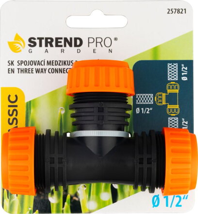 Spojka Strend Pro, s tromi výstupmi, 1/2"