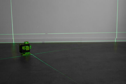 Laser Strend Pro Industrial 4 X 3D, zelený, v kufriku, s príslušenstvom, diaľkový ovládač