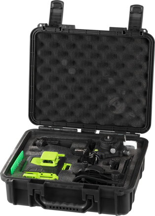 Laser Strend Pro Industrial 4 X 3D, zelený, v kufriku, s príslušenstvom, diaľkový ovládač