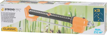 Rozprašovač Strend Pro Garden BJ4618, 18 trisiek, oscilačný, 90°, tlak 4 bar, zavlažovač