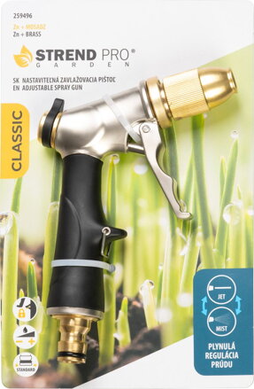 Pištoľ Strend Pro Garden BJ4038T, zavlažovacia, protišmyková rukoväť, 16.6x10.5x3.5 cm,