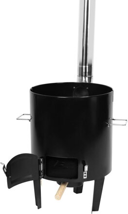 Súprava kotlová Strend Pro, zabíjačková, komplet, guľášová, 14lit., smaltovaná, s naberačkou, pokrievkou a varechou