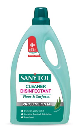 Dezinfekcia Sanytol, univerzálny čistič, na podlahy, eukalyptus, 5000 ml
